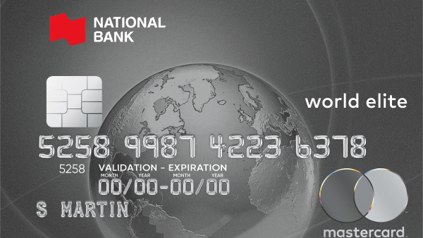 National bank world elite mastercard
