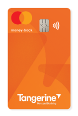 Tangerine money back mastercard credit card